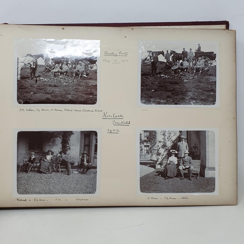 328 - A photograph and scrap album, Paris 1902, Tresco, July 1905 and others