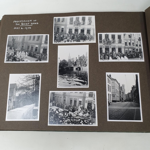 329 - A photograph and scrap album, Rome, Amsterdam and others, circa 1935