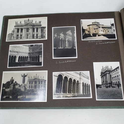 329 - A photograph and scrap album, Rome, Amsterdam and others, circa 1935