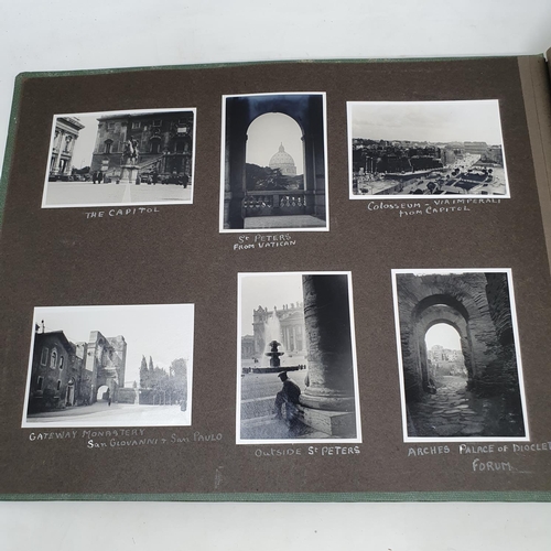 329 - A photograph and scrap album, Rome, Amsterdam and others, circa 1935