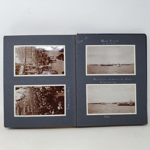 331 - A photograph and scrap album, the Lake District and the Naval Review at Spithead