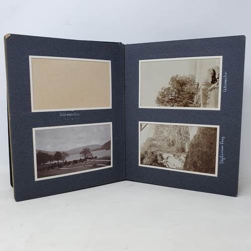 331 - A photograph and scrap album, the Lake District and the Naval Review at Spithead