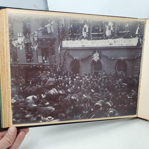 332 - A photograph and scrap album, Aldourie House, Cluny Castle, 1900 and others