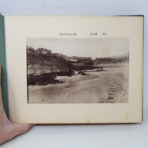 332 - A photograph and scrap album, Aldourie House, Cluny Castle, 1900 and others