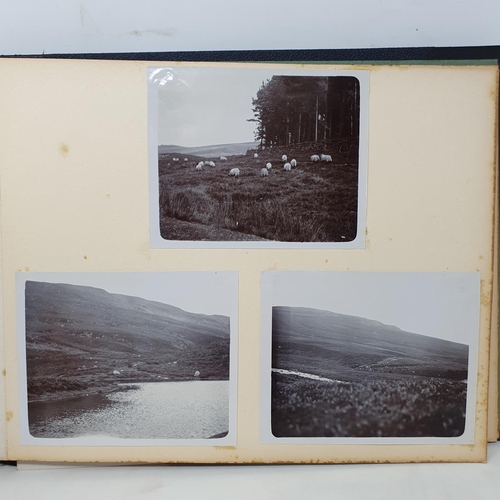 332 - A photograph and scrap album, Aldourie House, Cluny Castle, 1900 and others