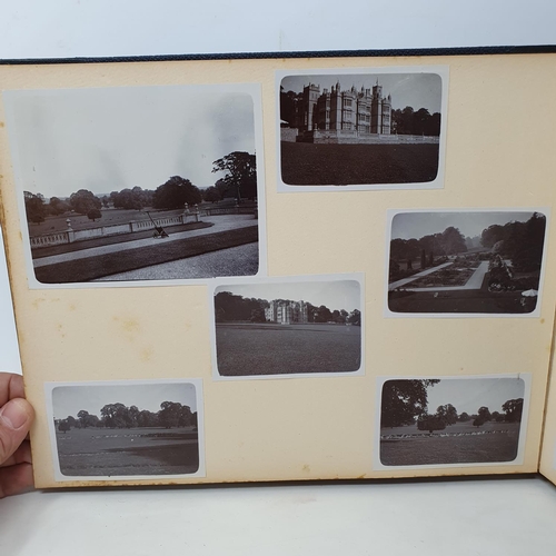 332 - A photograph and scrap album, Aldourie House, Cluny Castle, 1900 and others