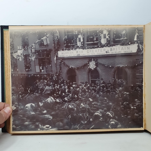 332 - A photograph and scrap album, Aldourie House, Cluny Castle, 1900 and others