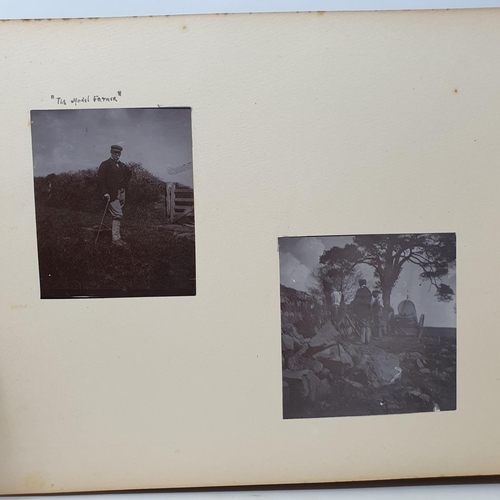 332 - A photograph and scrap album, Aldourie House, Cluny Castle, 1900 and others