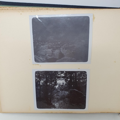 332 - A photograph and scrap album, Aldourie House, Cluny Castle, 1900 and others