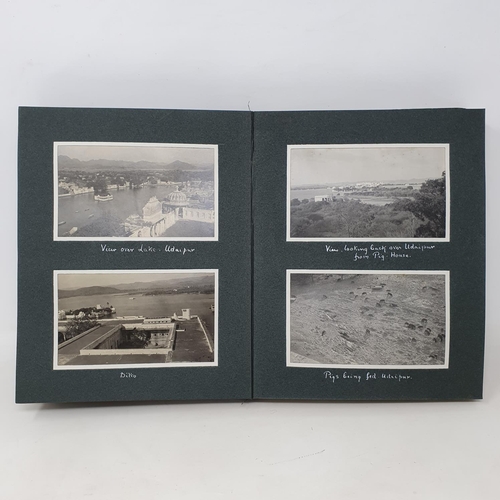 333 - A photograph and scrap album, India, three volumes, Volume 1 dated November 28th 1913