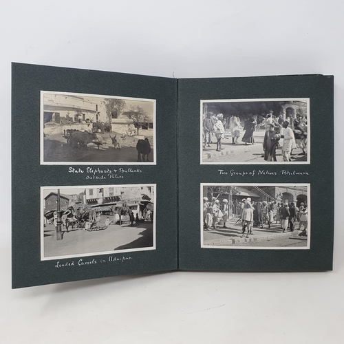 333 - A photograph and scrap album, India, three volumes, Volume 1 dated November 28th 1913