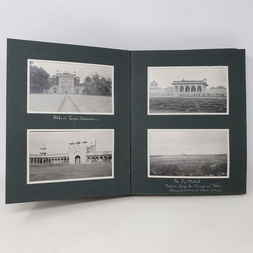 333 - A photograph and scrap album, India, three volumes, Volume 1 dated November 28th 1913