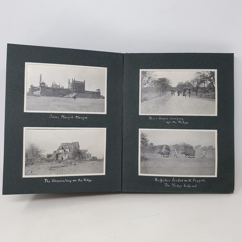 333 - A photograph and scrap album, India, three volumes, Volume 1 dated November 28th 1913