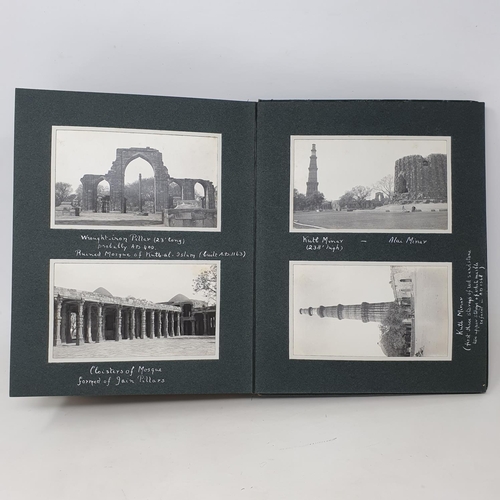 333 - A photograph and scrap album, India, three volumes, Volume 1 dated November 28th 1913