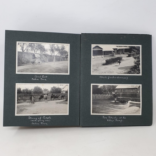 333 - A photograph and scrap album, India, three volumes, Volume 1 dated November 28th 1913