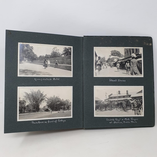 333 - A photograph and scrap album, India, three volumes, Volume 1 dated November 28th 1913