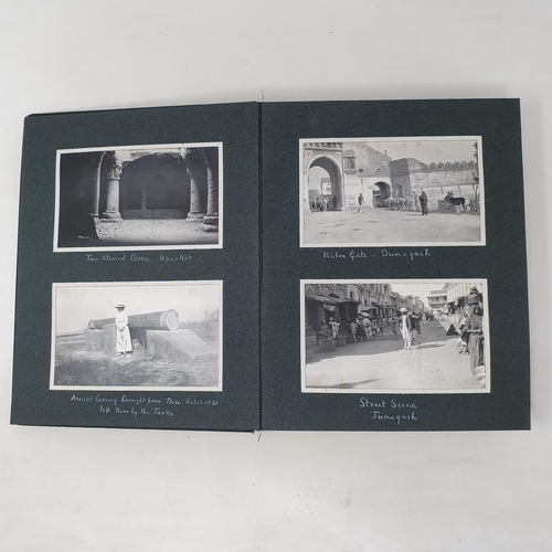 333 - A photograph and scrap album, India, three volumes, Volume 1 dated November 28th 1913