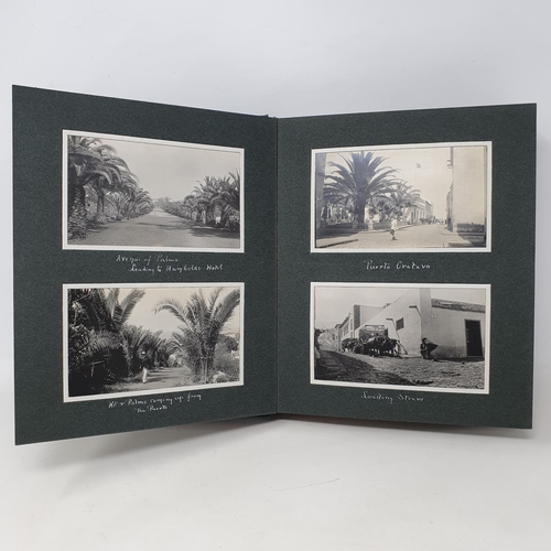 334 - A photograph and scrap album, Les Palmas, 1912 and others,