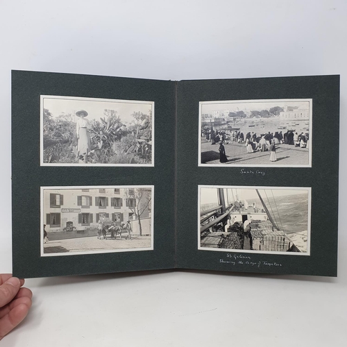 334 - A photograph and scrap album, Les Palmas, 1912 and others,