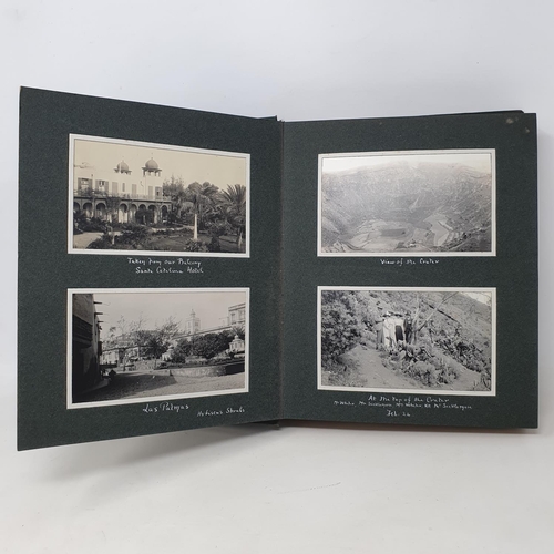 334 - A photograph and scrap album, Les Palmas, 1912 and others,