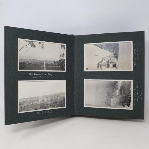 334 - A photograph and scrap album, Les Palmas, 1912 and others,