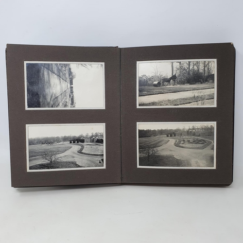 335 - A photograph and scrap album, country estate Life, 1916 to 1921