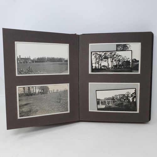 335 - A photograph and scrap album, country estate Life, 1916 to 1921