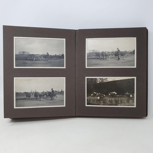 335 - A photograph and scrap album, country estate Life, 1916 to 1921