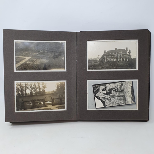 335 - A photograph and scrap album, country estate Life, 1916 to 1921