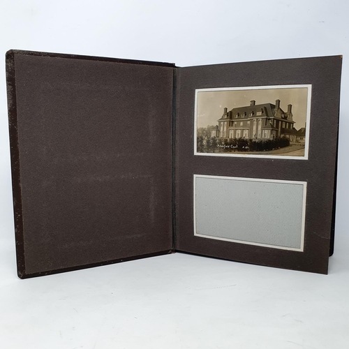 335 - A photograph and scrap album, country estate Life, 1916 to 1921