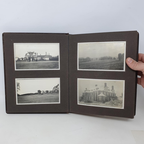 335 - A photograph and scrap album, country estate Life, 1916 to 1921