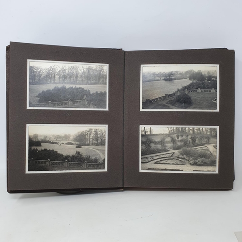 335 - A photograph and scrap album, country estate Life, 1916 to 1921