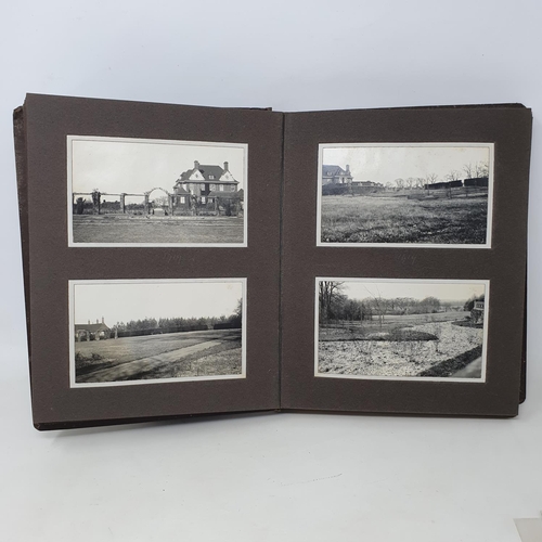 335 - A photograph and scrap album, country estate Life, 1916 to 1921