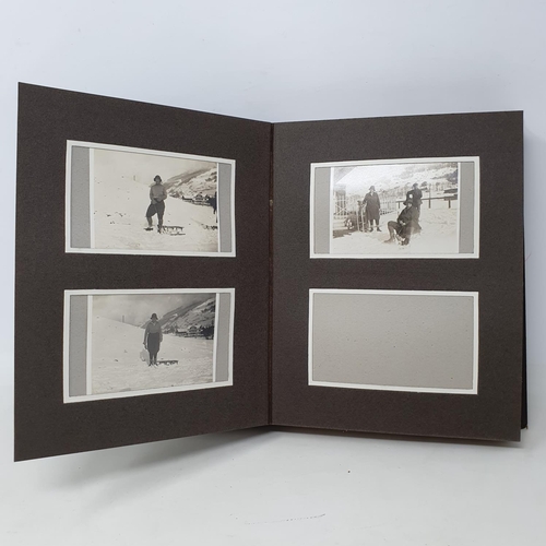 338 - A photograph and scrap album, Lenk and other winter pastimes