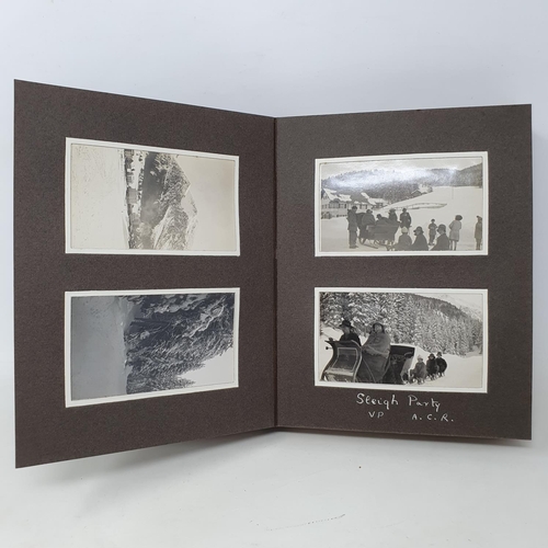 338 - A photograph and scrap album, Lenk and other winter pastimes