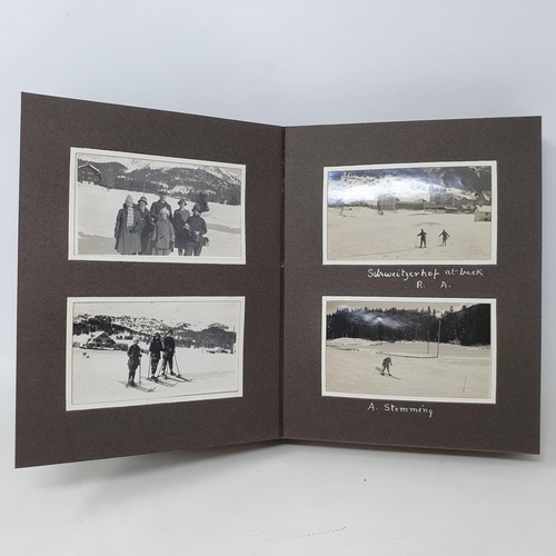 338 - A photograph and scrap album, Lenk and other winter pastimes