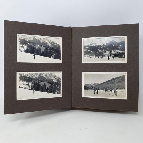 338 - A photograph and scrap album, Lenk and other winter pastimes