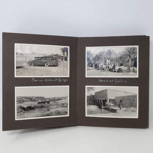 340 - A photograph and scrap album, Tunisia and the Sahara, 1928