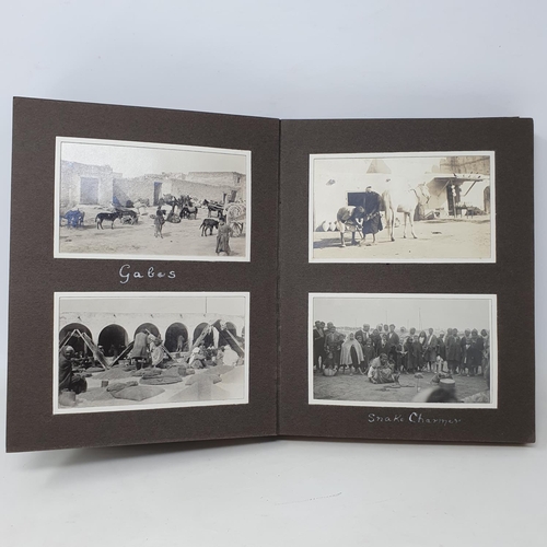 340 - A photograph and scrap album, Tunisia and the Sahara, 1928