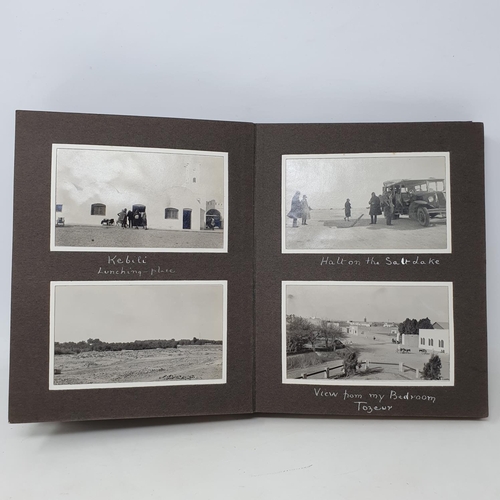 340 - A photograph and scrap album, Tunisia and the Sahara, 1928