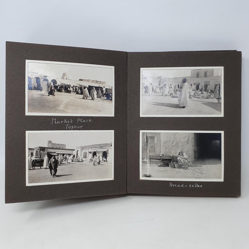 340 - A photograph and scrap album, Tunisia and the Sahara, 1928