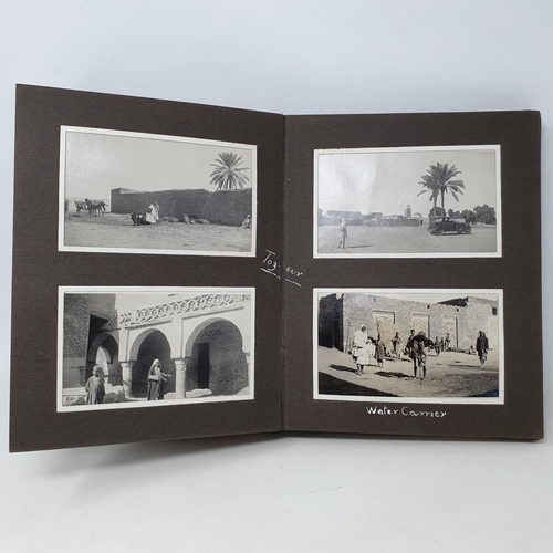 340 - A photograph and scrap album, Tunisia and the Sahara, 1928