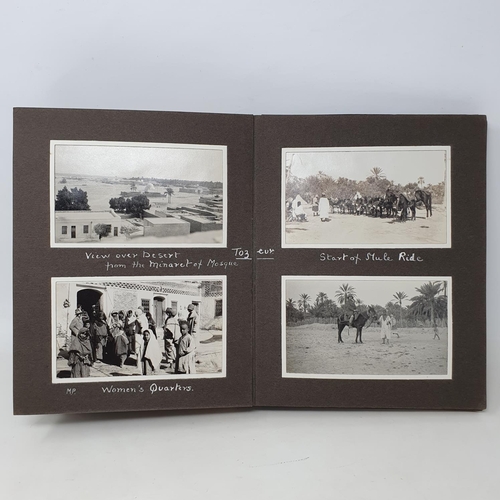 340 - A photograph and scrap album, Tunisia and the Sahara, 1928