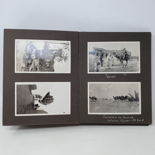 340 - A photograph and scrap album, Tunisia and the Sahara, 1928