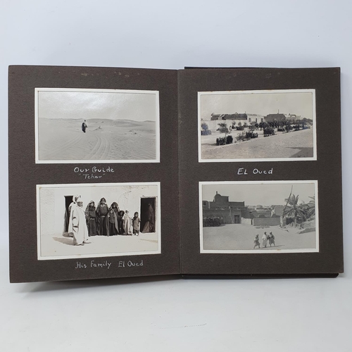 340 - A photograph and scrap album, Tunisia and the Sahara, 1928