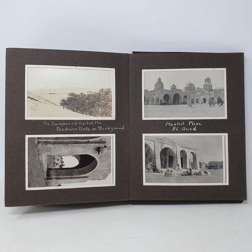 340 - A photograph and scrap album, Tunisia and the Sahara, 1928