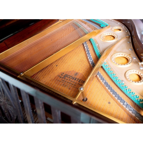 363 - A C. Bechstein Model L baby grand piano, stencilled 127574, in a mahogany case, on tapering square l... 