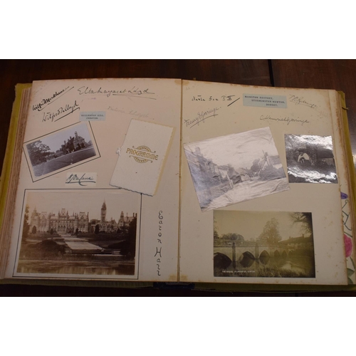 324A - An early 20th century photograph and scrap album mostly Devon and Dorset country houses