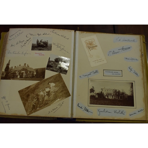 324A - An early 20th century photograph and scrap album mostly Devon and Dorset country houses