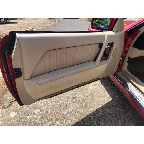 54 - A 1995 Mercedes-Benz 280SL
Registration number M642 TMG
V5C
MOT expires February 2021
Red with a cha... 